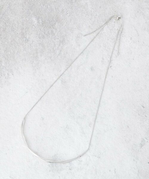 OPAQUE. CLIP/オペーク ドット クリップ 2タイプバー スライドネックレス シルバー(006) 00 OPAQUE. CLIP/オペーク ドット クリップ 2タイプバー スライドネックレス シルバー(006) 00