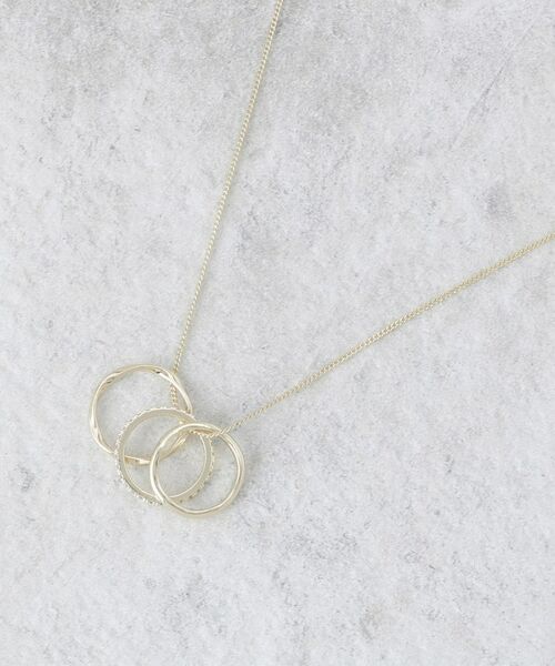 OPAQUE.CLIP / オペーク ドット クリップ ネックレス・ペンダント・チョーカー | トリプルリングネックレス | 詳細1