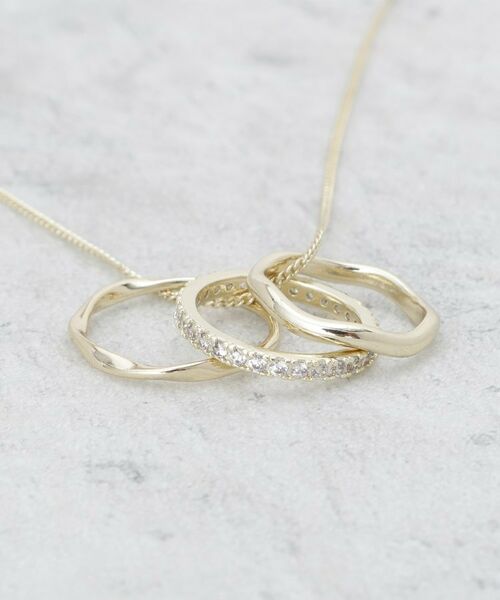 OPAQUE.CLIP / オペーク ドット クリップ ネックレス・ペンダント・チョーカー | トリプルリングネックレス | 詳細4