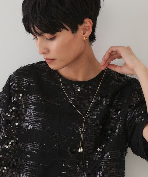 OPAQUE.CLIP / オペーク ドット クリップ ネックレス・ペンダント・チョーカー | 淡水パールスライドネックレス | 詳細5