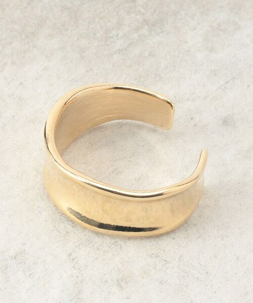 OPAQUE.CLIP / オペーク ドット クリップ ブレスレット・バングル | ワイドカーブメタルバングル | 詳細1