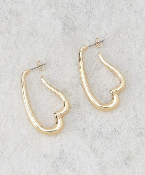 OPAQUE. CLIP/オペーク ドット クリップ 変型ハートピアス ゴールド(007) 00 OPAQUE. CLIP/オペーク ドット クリップ 変型ハートピアス ゴールド(007) 00