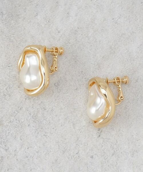 OPAQUE.CLIP / オペーク ドット クリップ ピアス・イヤリング | メタルフレーム×フェイクパールイヤリング | 詳細1