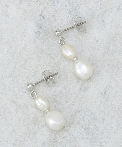 OPAQUE. CLIP/オペーク ドット クリップ 淡水パール×メタルピアス シルバー(006) 00 OPAQUE. CLIP/オペーク ドット クリップ 淡水パール×メタルピアス シルバー(006) 00