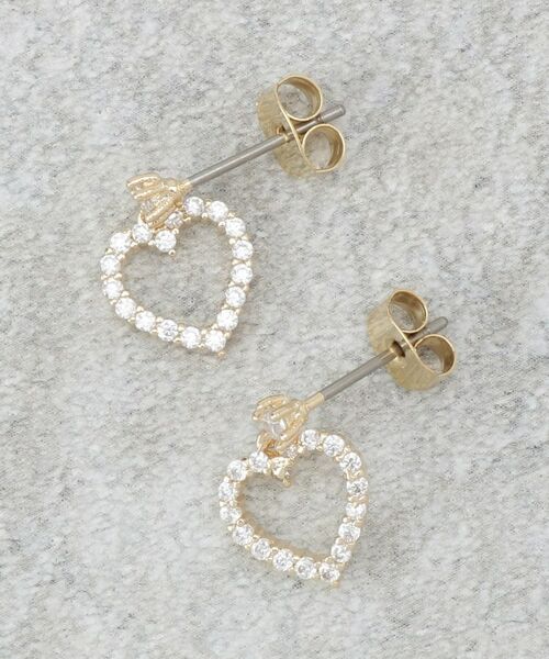 OPAQUE.CLIP / オペーク ドット クリップ ピアス・イヤリング | ハートビジューミニピアス | 詳細1