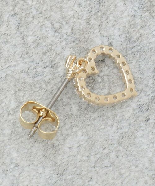 OPAQUE.CLIP / オペーク ドット クリップ ピアス・イヤリング | ハートビジューミニピアス | 詳細3