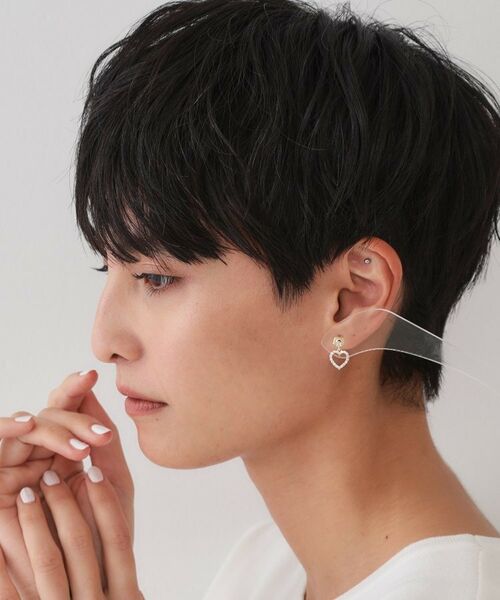 OPAQUE.CLIP / オペーク ドット クリップ ピアス・イヤリング | ハートビジューミニピアス | 詳細5