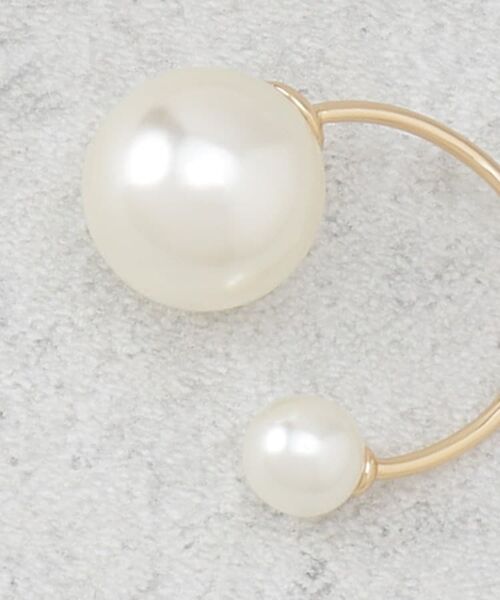 OPAQUE.CLIP / オペーク ドット クリップ リング | ダブルフェイクパールリング | 詳細2