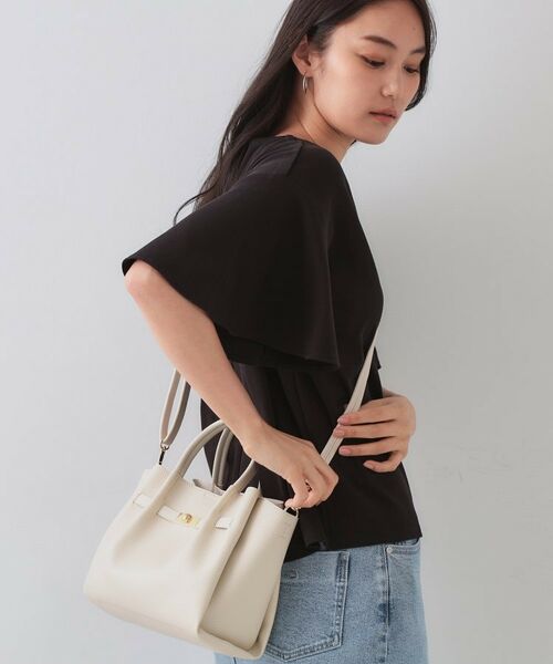 OPAQUE.CLIP / オペーク ドット クリップ ショルダーバッグ | 【軽量/2WAY/通勤対応】フロントベルトデザインミドルトートバッグ | 詳細1
