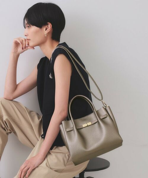 OPAQUE.CLIP / オペーク ドット クリップ ショルダーバッグ | 【軽量/2WAY/通勤対応】フロントベルトデザインミドルトートバッグ | 詳細11