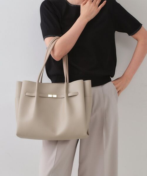 OPAQUE.CLIP / オペーク ドット クリップ トートバッグ | 【軽量/A4サイズ対応/通勤対応】フロントベルトデザイントートバッグ(ベージュ(052))