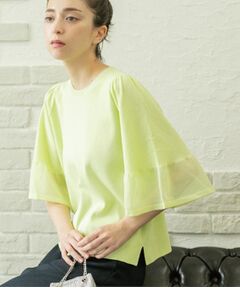 OPAQUE.CLIP / オペーク ドット クリップ ニット・セーター | 《5色展開》シアーフレアスリーブニット【洗濯機洗い可】