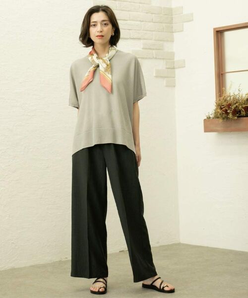 OPAQUE.CLIP / オペーク ドット クリップ ニット・セーター | 《5色展開/S-LLサイズ》リラクシーメッシュニット【洗濯機洗い可】 | 詳細10