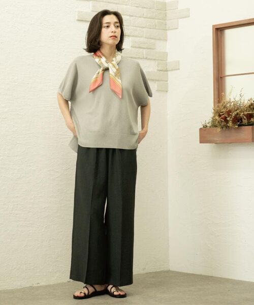 OPAQUE.CLIP / オペーク ドット クリップ ニット・セーター | 《5色展開/S-LLサイズ》リラクシーメッシュニット【洗濯機洗い可】 | 詳細11