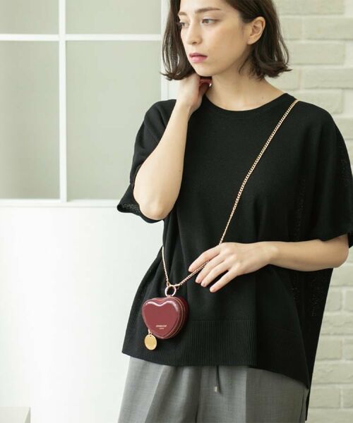 OPAQUE.CLIP / オペーク ドット クリップ ニット・セーター | 《5色展開/S-LLサイズ》リラクシーメッシュニット【洗濯機洗い可】 | 詳細13