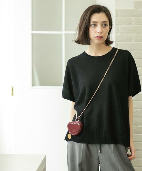 OPAQUE.CLIP / オペーク ドット クリップ ニット・セーター | 《5色展開/S-LLサイズ》リラクシーメッシュニット【洗濯機洗い可】 | 詳細15