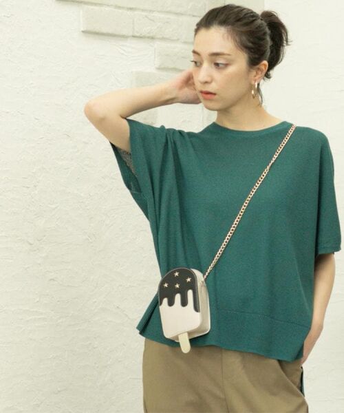 OPAQUE.CLIP / オペーク ドット クリップ ニット・セーター | 《5色展開/S-LLサイズ》リラクシーメッシュニット【洗濯機洗い可】 | 詳細19