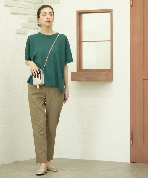 OPAQUE.CLIP / オペーク ドット クリップ ニット・セーター | 《5色展開/S-LLサイズ》リラクシーメッシュニット【洗濯機洗い可】 | 詳細21