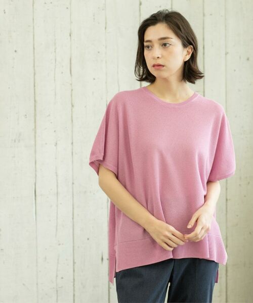 OPAQUE.CLIP / オペーク ドット クリップ ニット・セーター | 《5色展開/S-LLサイズ》リラクシーメッシュニット【洗濯機洗い可】 | 詳細25