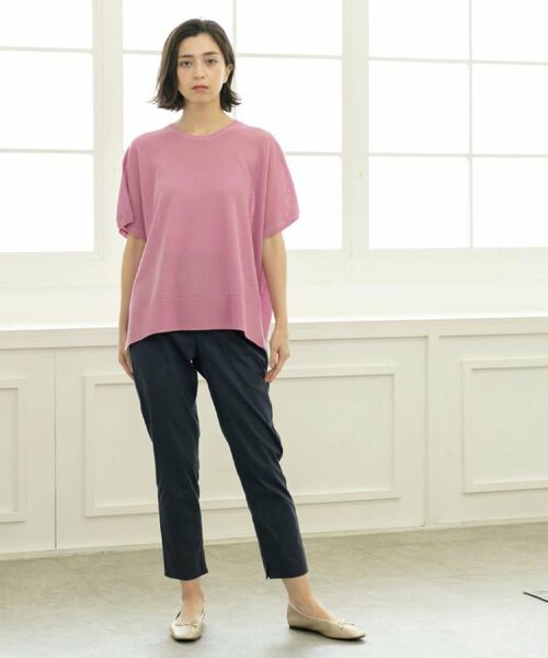 OPAQUE.CLIP / オペーク ドット クリップ ニット・セーター | 《5色展開/S-LLサイズ》リラクシーメッシュニット【洗濯機洗い可】 | 詳細28