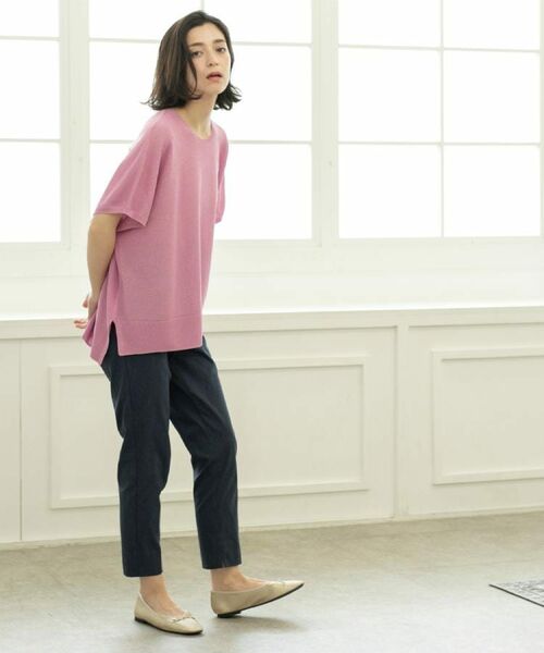 OPAQUE.CLIP / オペーク ドット クリップ ニット・セーター | 《5色展開/S-LLサイズ》リラクシーメッシュニット【洗濯機洗い可】 | 詳細29