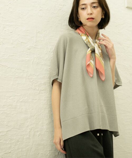 OPAQUE.CLIP / オペーク ドット クリップ ニット・セーター | 《5色展開/S-LLサイズ》リラクシーメッシュニット【洗濯機洗い可】 | 詳細9