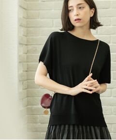 OPAQUE.CLIP / オペーク ドット クリップ ニット・セーター | 《6色展開/S-LLサイズ》ドルマンスリーブニット【UV/接触冷感/洗濯機洗い可/抗ピル】