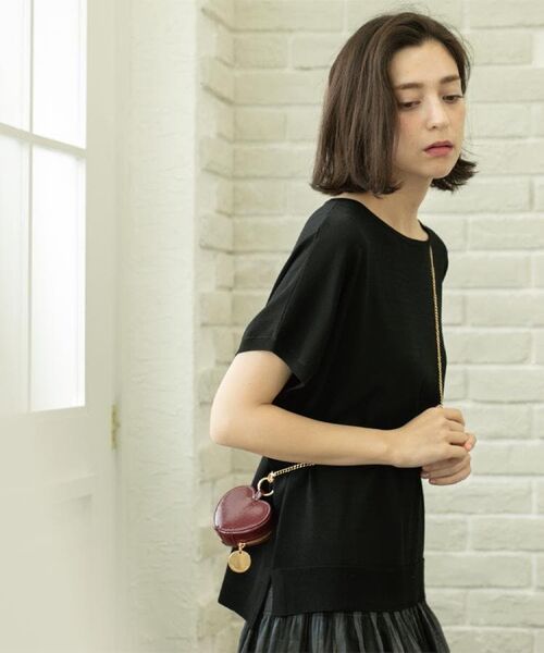 OPAQUE.CLIP / オペーク ドット クリップ ニット・セーター | 《6色展開/S-LLサイズ》ドルマンスリーブニット【UV/接触冷感/洗濯機洗い可/抗ピル】 | 詳細1