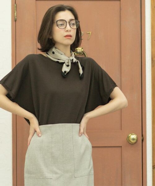 OPAQUE.CLIP / オペーク ドット クリップ ニット・セーター | 《6色展開/S-LLサイズ》ドルマンスリーブニット【UV/接触冷感/洗濯機洗い可/抗ピル】 | 詳細16