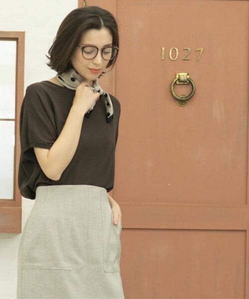 OPAQUE.CLIP / オペーク ドット クリップ ニット・セーター | 《6色展開/S-LLサイズ》ドルマンスリーブニット【UV/接触冷感/洗濯機洗い可/抗ピル】 | 詳細18