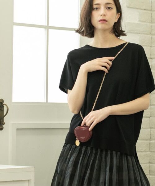 OPAQUE.CLIP / オペーク ドット クリップ ニット・セーター | 《6色展開/S-LLサイズ》ドルマンスリーブニット【UV/接触冷感/洗濯機洗い可/抗ピル】 | 詳細2