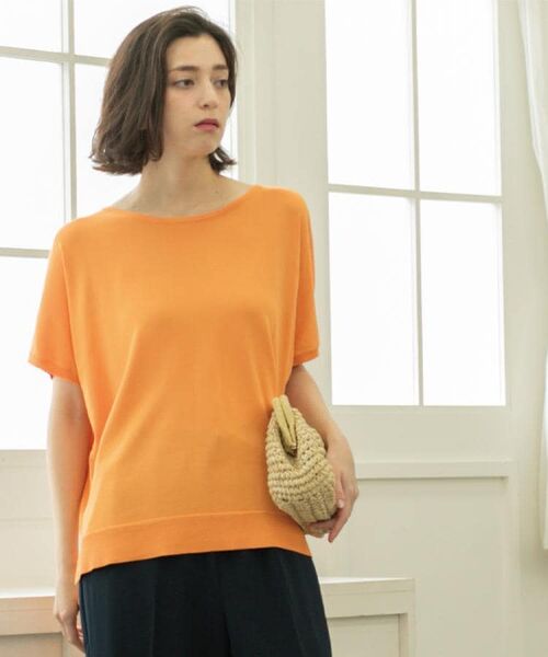 OPAQUE.CLIP / オペーク ドット クリップ ニット・セーター | 《6色展開/S-LLサイズ》ドルマンスリーブニット【UV/接触冷感/洗濯機洗い可/抗ピル】 | 詳細23