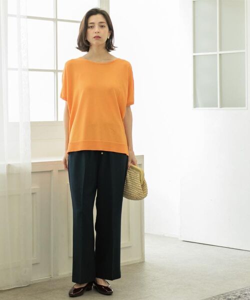 OPAQUE.CLIP / オペーク ドット クリップ ニット・セーター | 《6色展開/S-LLサイズ》ドルマンスリーブニット【UV/接触冷感/洗濯機洗い可/抗ピル】 | 詳細24