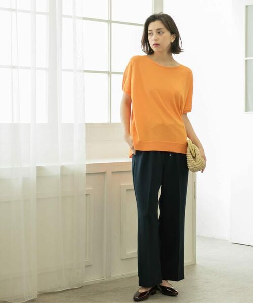 OPAQUE.CLIP / オペーク ドット クリップ ニット・セーター | 《6色展開/S-LLサイズ》ドルマンスリーブニット【UV/接触冷感/洗濯機洗い可/抗ピル】 | 詳細25