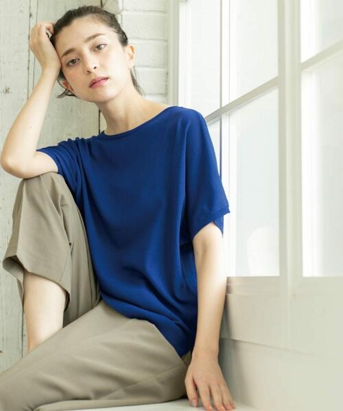 OPAQUE.CLIP / オペーク ドット クリップ ニット・セーター | 《6色展開/S-LLサイズ》ドルマンスリーブニット【UV/接触冷感/洗濯機洗い可/抗ピル】 | 詳細26