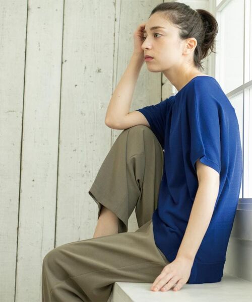 OPAQUE.CLIP / オペーク ドット クリップ ニット・セーター | 《6色展開/S-LLサイズ》ドルマンスリーブニット【UV/接触冷感/洗濯機洗い可/抗ピル】 | 詳細27