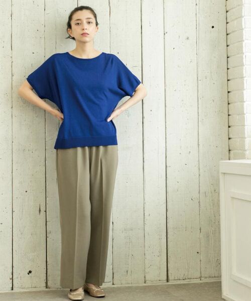 OPAQUE.CLIP / オペーク ドット クリップ ニット・セーター | 《6色展開/S-LLサイズ》ドルマンスリーブニット【UV/接触冷感/洗濯機洗い可/抗ピル】 | 詳細29