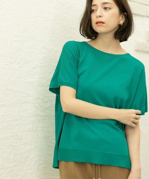 OPAQUE.CLIP / オペーク ドット クリップ ニット・セーター | 《6色展開/S-LLサイズ》ドルマンスリーブニット【UV/接触冷感/洗濯機洗い可/抗ピル】 | 詳細7