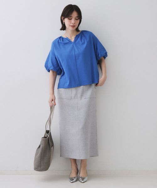 OPAQUE.CLIP / オペーク ドット クリップ カットソー | バルーンスリーブトップス/セットアップ対応【UVケア/接触冷感/洗濯機洗い可】 | 詳細10