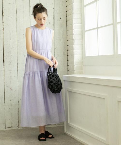 【ダイアグラム】ベージュ ティアードロングワンピース ティアードロングワンピース / GRACE CONTINENTAL | GRACE