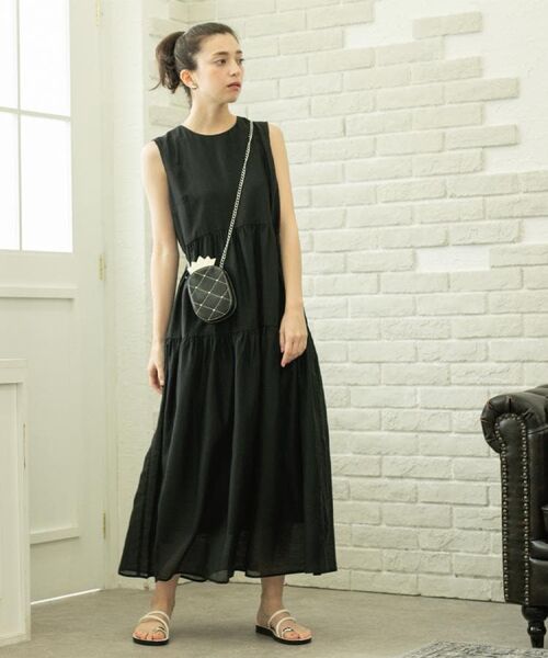 【美品】ELISA 紺ワンピース K CE'E_SE'E(シーシー) / シアードッキングキャミワンピース