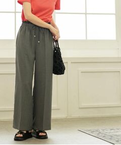 OPAQUE.CLIP / オペーク ドット クリップ パンツ | ウエストサテン使いイージーワイドパンツ【洗濯機洗い可】