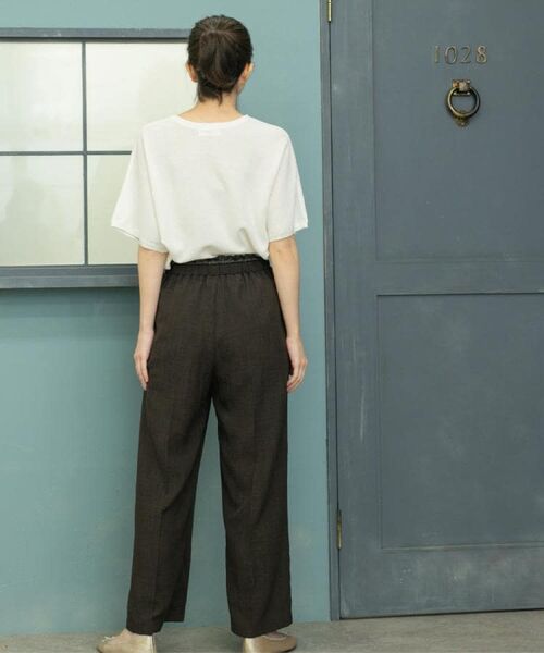 OPAQUE.CLIP / オペーク ドット クリップ パンツ | ウエストサテン使いイージーワイドパンツ【洗濯機洗い可】 | 詳細17