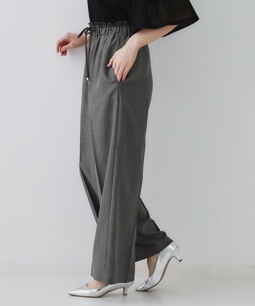 OPAQUE.CLIP / オペーク ドット クリップ パンツ | ウエストサテン使いイージーワイドパンツ【洗濯機洗い可】 | 詳細18