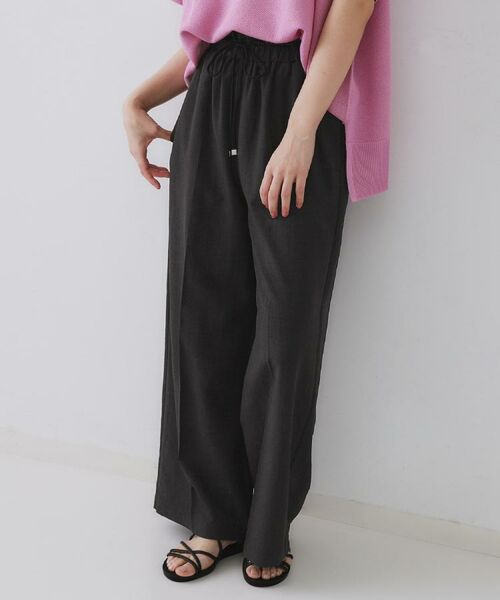 OPAQUE.CLIP / オペーク ドット クリップ パンツ | ウエストサテン使いイージーワイドパンツ【洗濯機洗い可】 | 詳細22