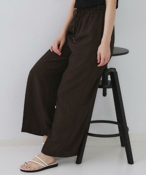 OPAQUE.CLIP / オペーク ドット クリップ パンツ | ウエストサテン使いイージーワイドパンツ【洗濯機洗い可】 | 詳細27