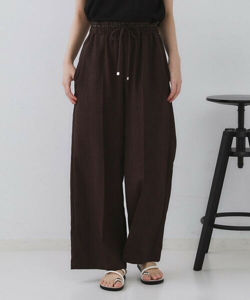 OPAQUE.CLIP / オペーク ドット クリップ パンツ | ウエストサテン使いイージーワイドパンツ【洗濯機洗い可】 | 詳細28