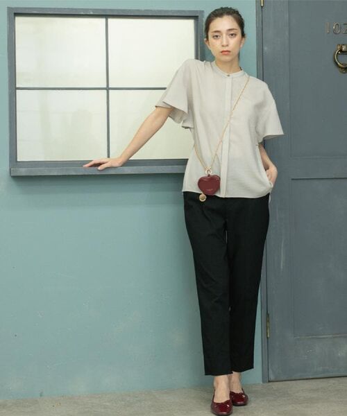 OPAQUE.CLIP / オペーク ドット クリップ ショート・ハーフ・半端丈パンツ | 《S-LLサイズ》ハイストレッチスティックパンツ【洗濯機洗い可/接触冷感】 | 詳細1