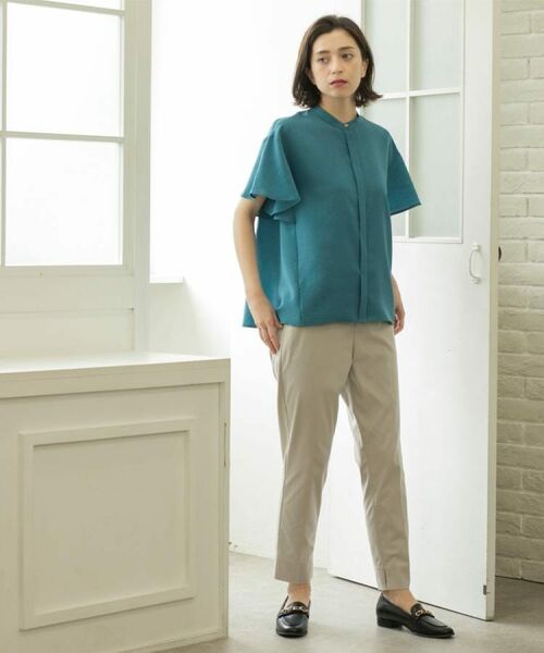 OPAQUE.CLIP / オペーク ドット クリップ ショート・ハーフ・半端丈パンツ | 《S-LLサイズ》ハイストレッチスティックパンツ【洗濯機洗い可/接触冷感】 | 詳細11