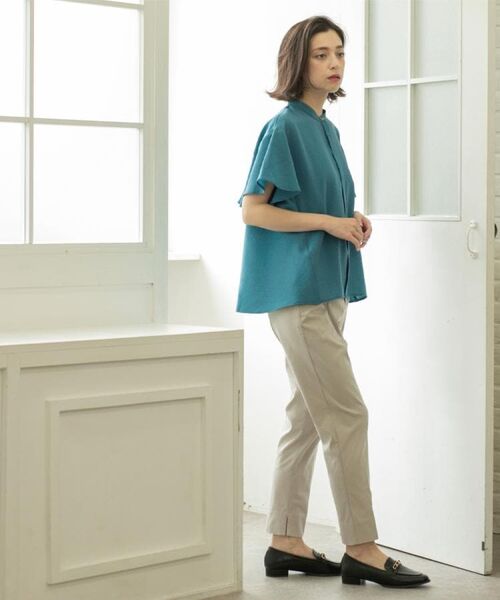 OPAQUE.CLIP / オペーク ドット クリップ ショート・ハーフ・半端丈パンツ | 《S-LLサイズ》ハイストレッチスティックパンツ【洗濯機洗い可/接触冷感】 | 詳細12